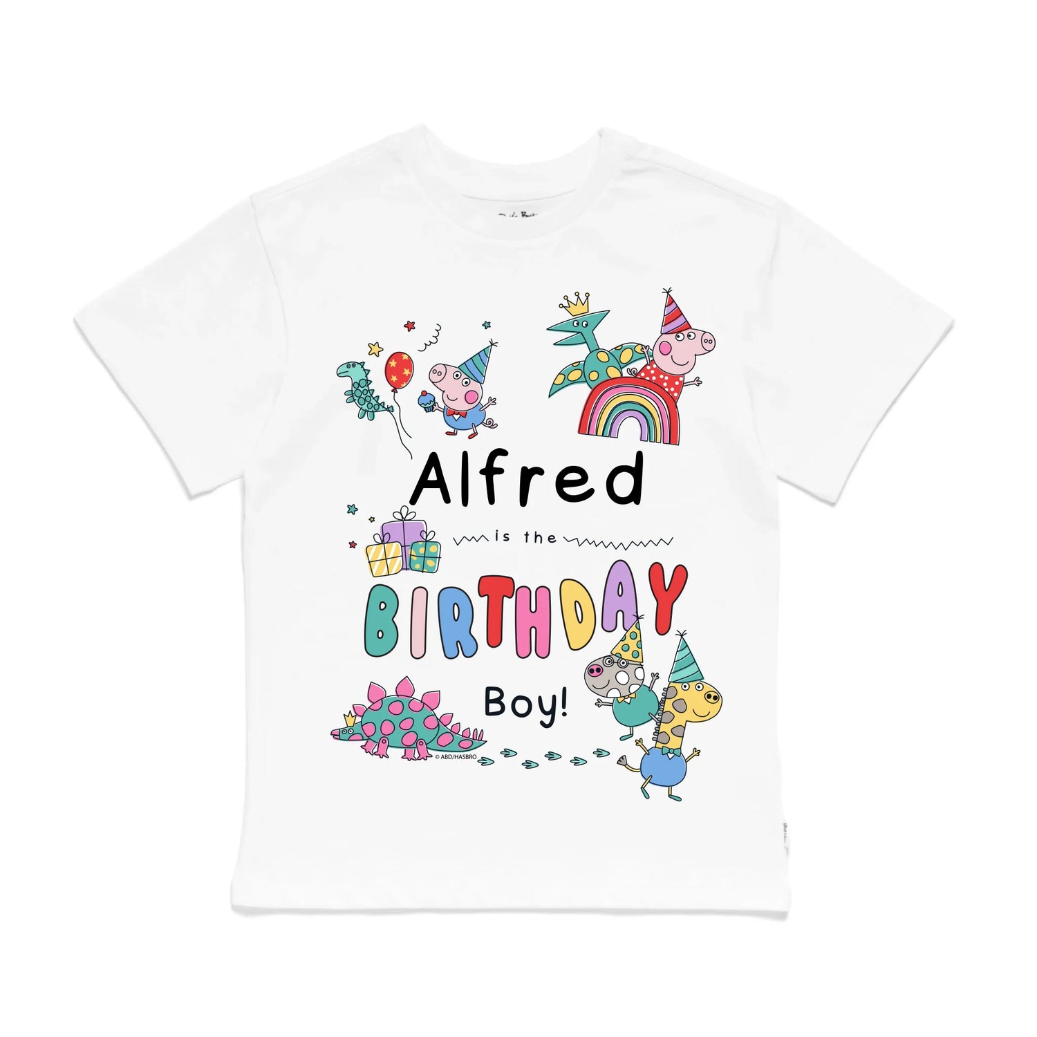 Personalised Peppa Pig Birthday Boy Kids&