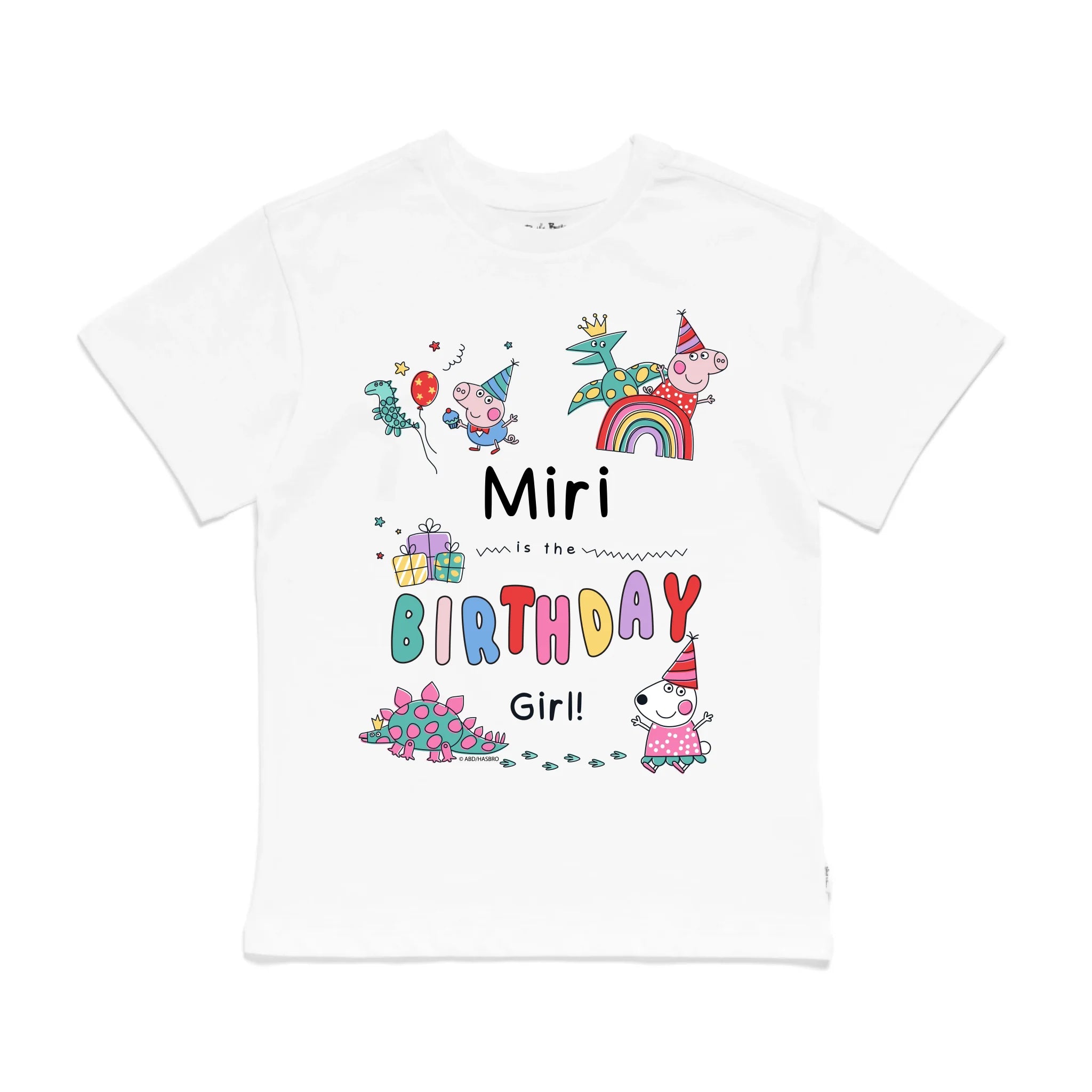 Personalised Peppa Pig Birthday Girl Kids&