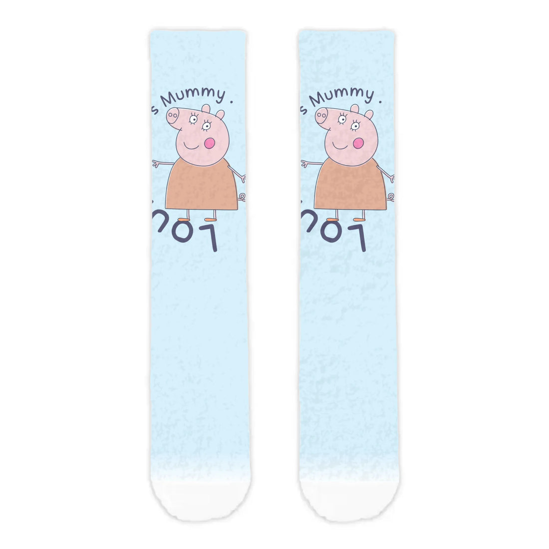 Personalised Mummy Pig Adult Cosy Socks