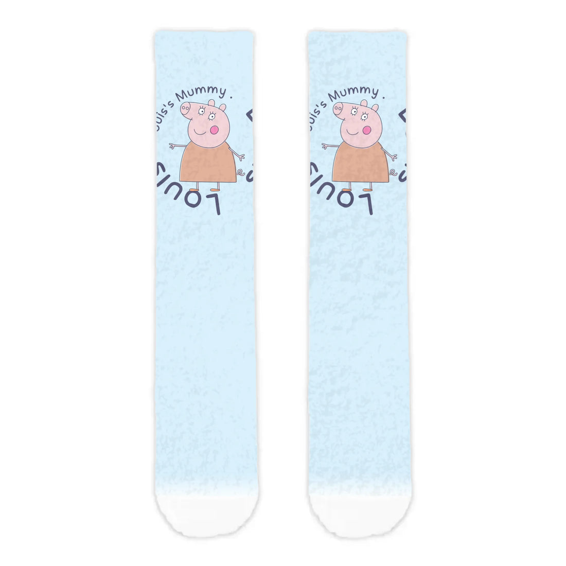 Personalised Mummy Pig Adult Cosy Socks