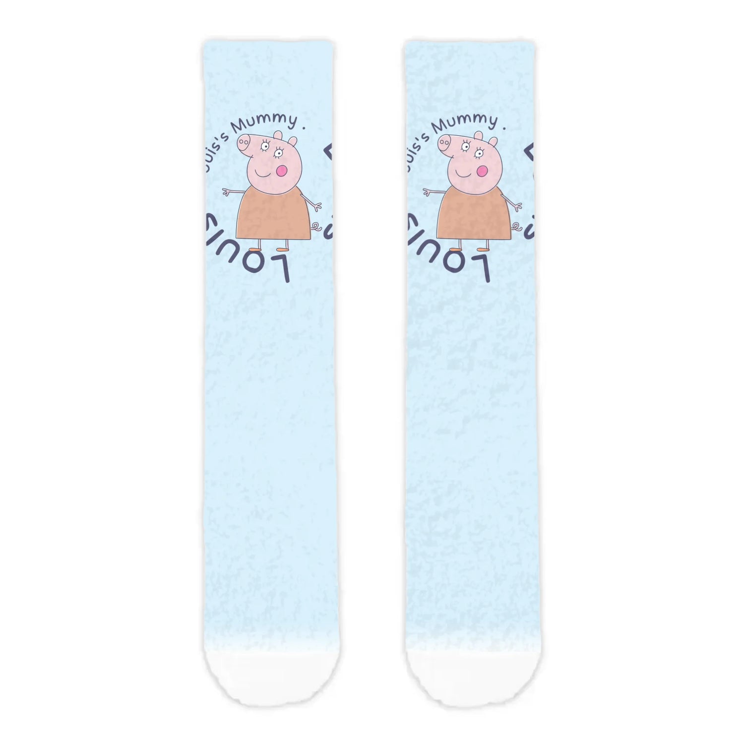 Personalised Mummy Pig Adult Cosy Socks