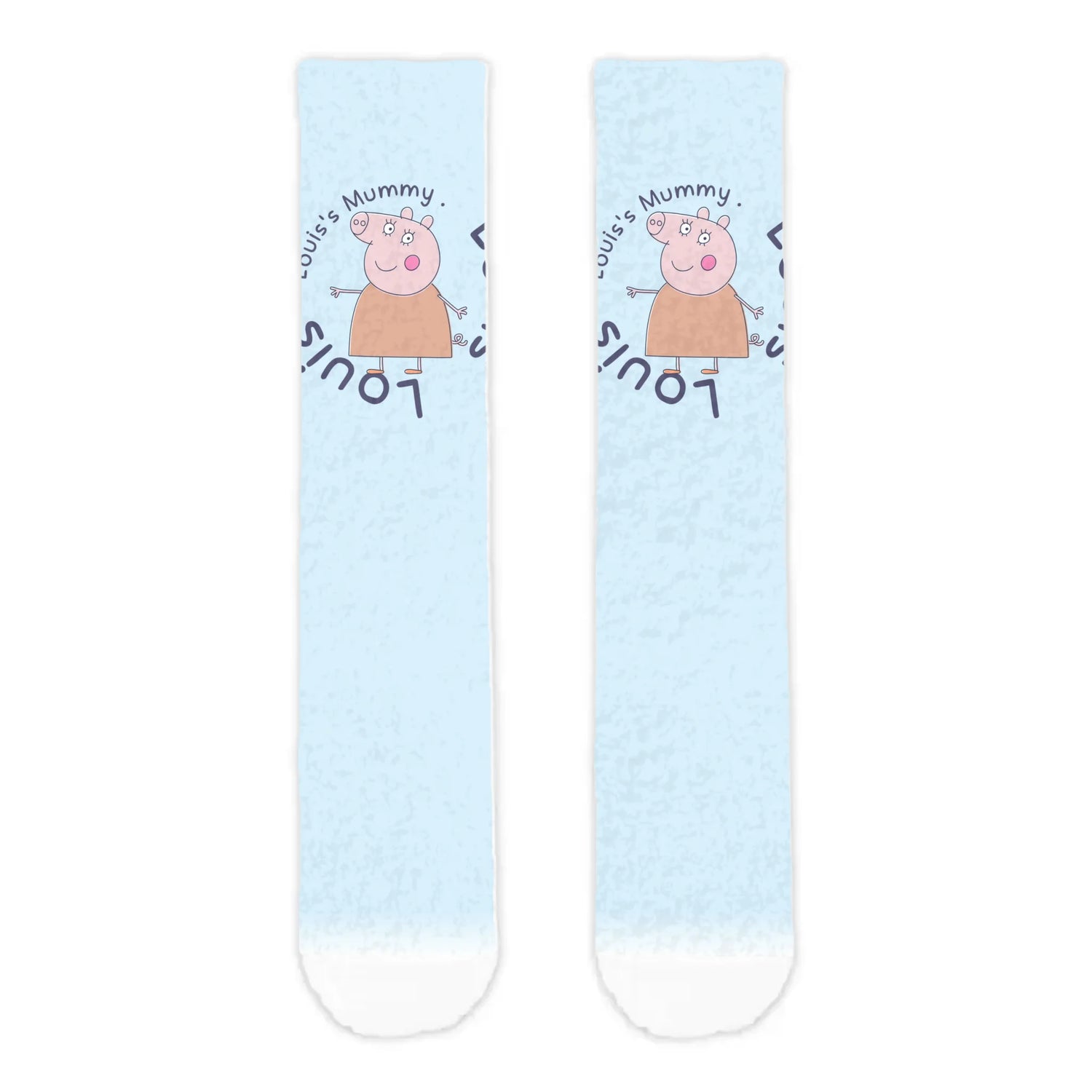 Personalised Mummy Pig Adult Cosy Socks