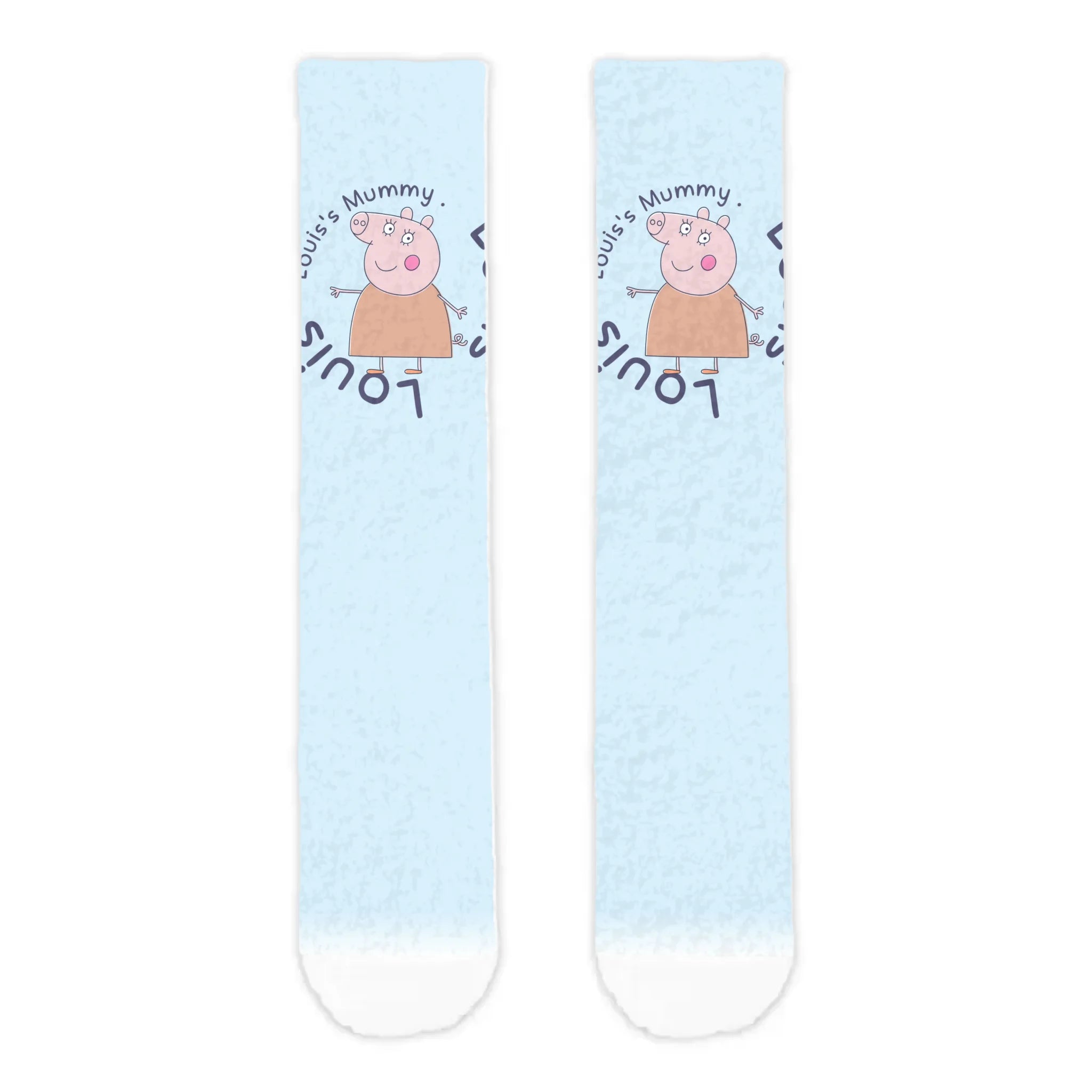 Personalised Mummy Pig Adult Cosy Socks
