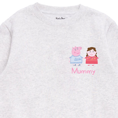 Personalised Person Christmas Peppa Pig Adult Sweatshirt