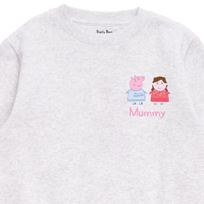 Personalised Person Christmas Peppa Pig Adult Sweatshirt