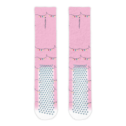 Personalised Mummy Pig Christmas Adult Cosy Socks