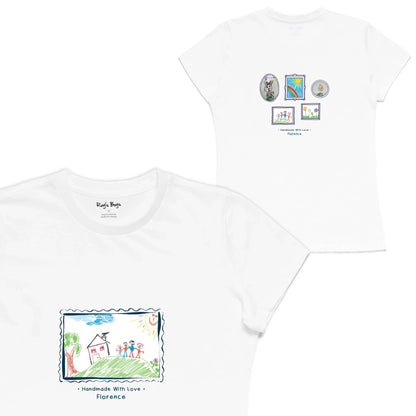 Roys Boys White T-Shirt Imagery_Womens Front and back