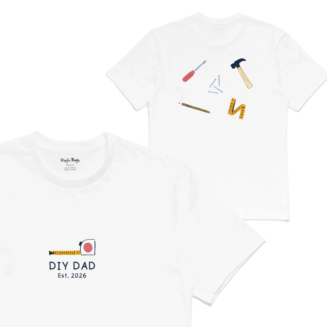 Roys Boys White T-Shirt Imagery_0001_Mens Back both-01