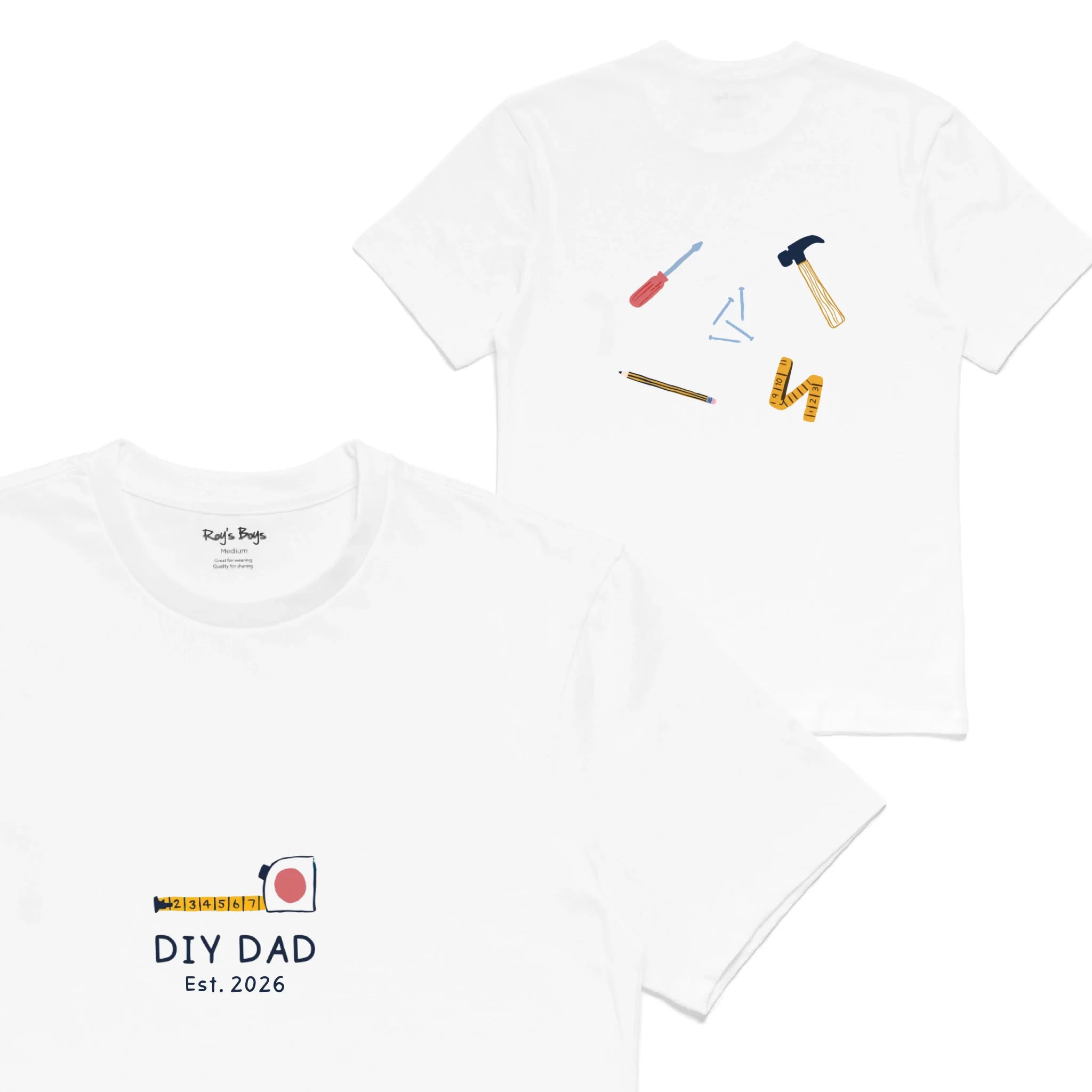 Roys Boys White T-Shirt Imagery_0001_Mens Back both-01