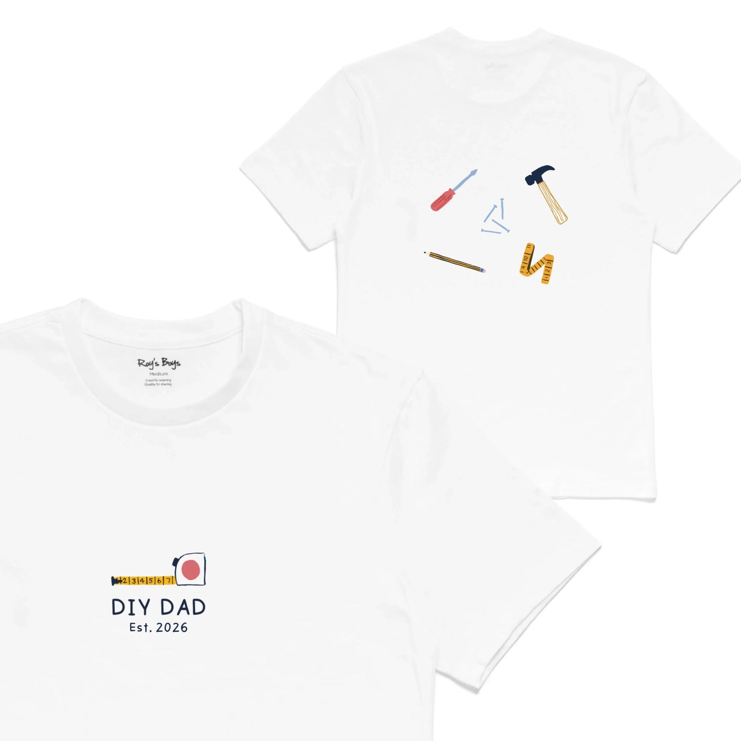 Roys Boys White T-Shirt Imagery_0001_Mens Back both-01