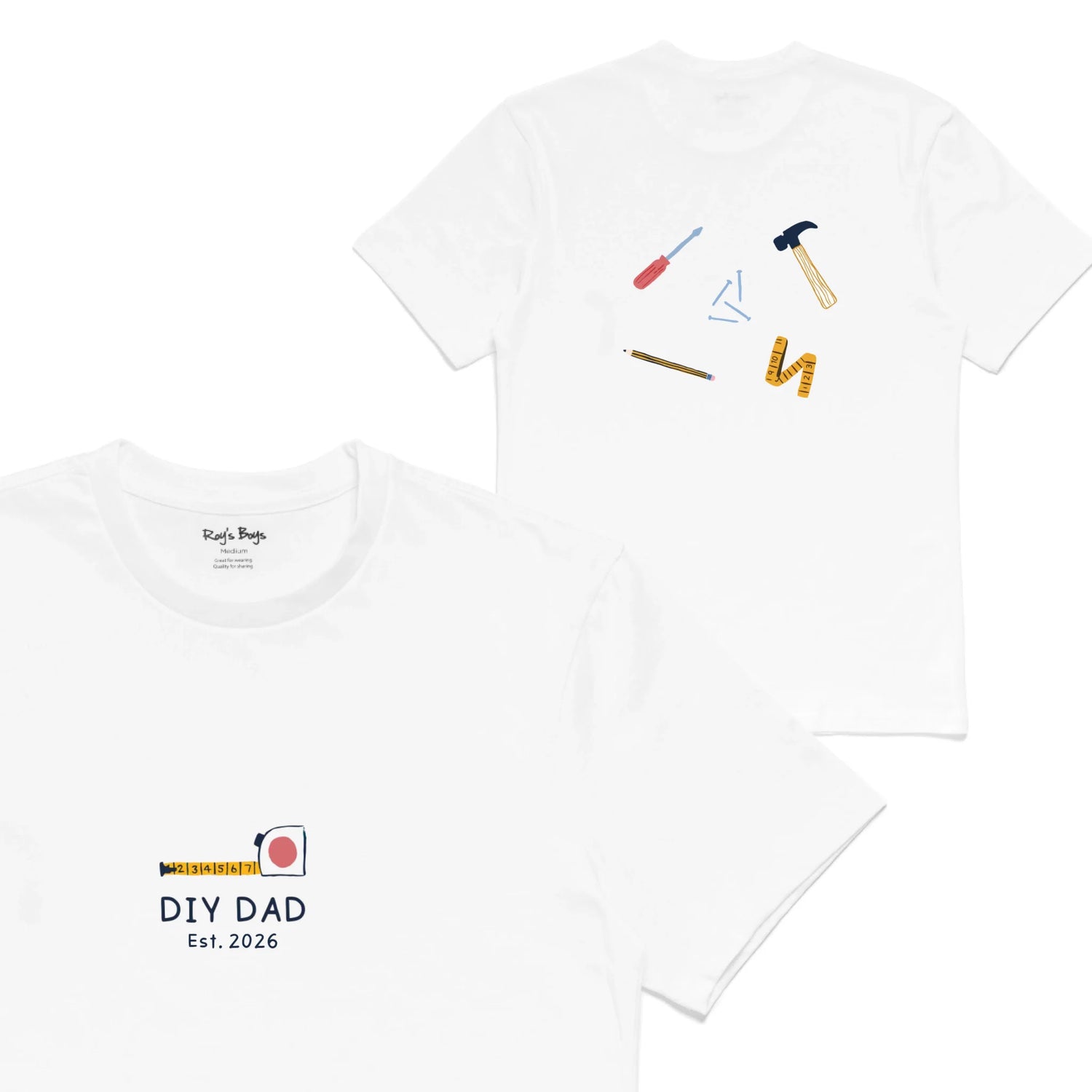 Roys Boys White T-Shirt Imagery_0001_Mens Back both-01