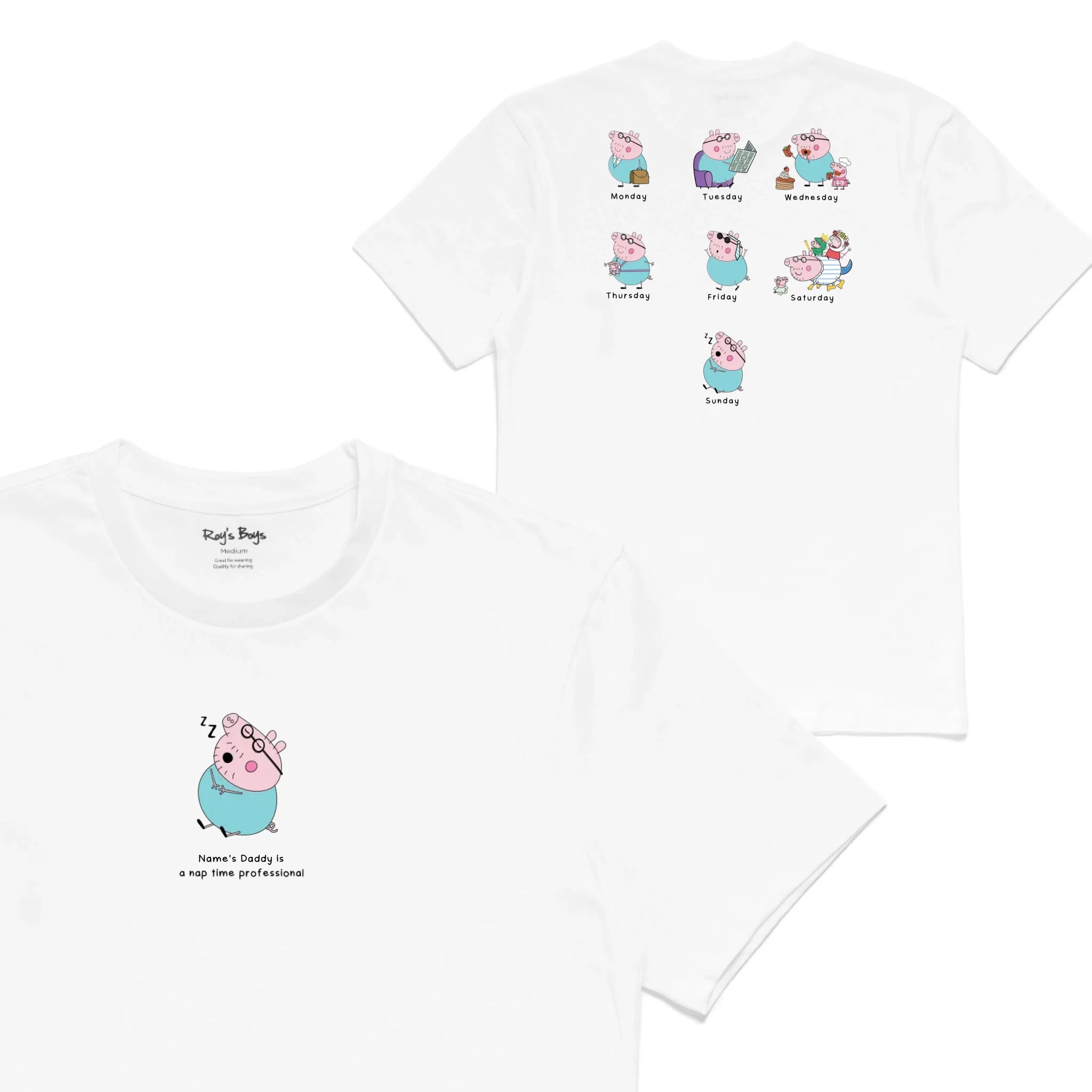 Roys Boys White T-Shirt Imagery_0001_Mens Back both-01