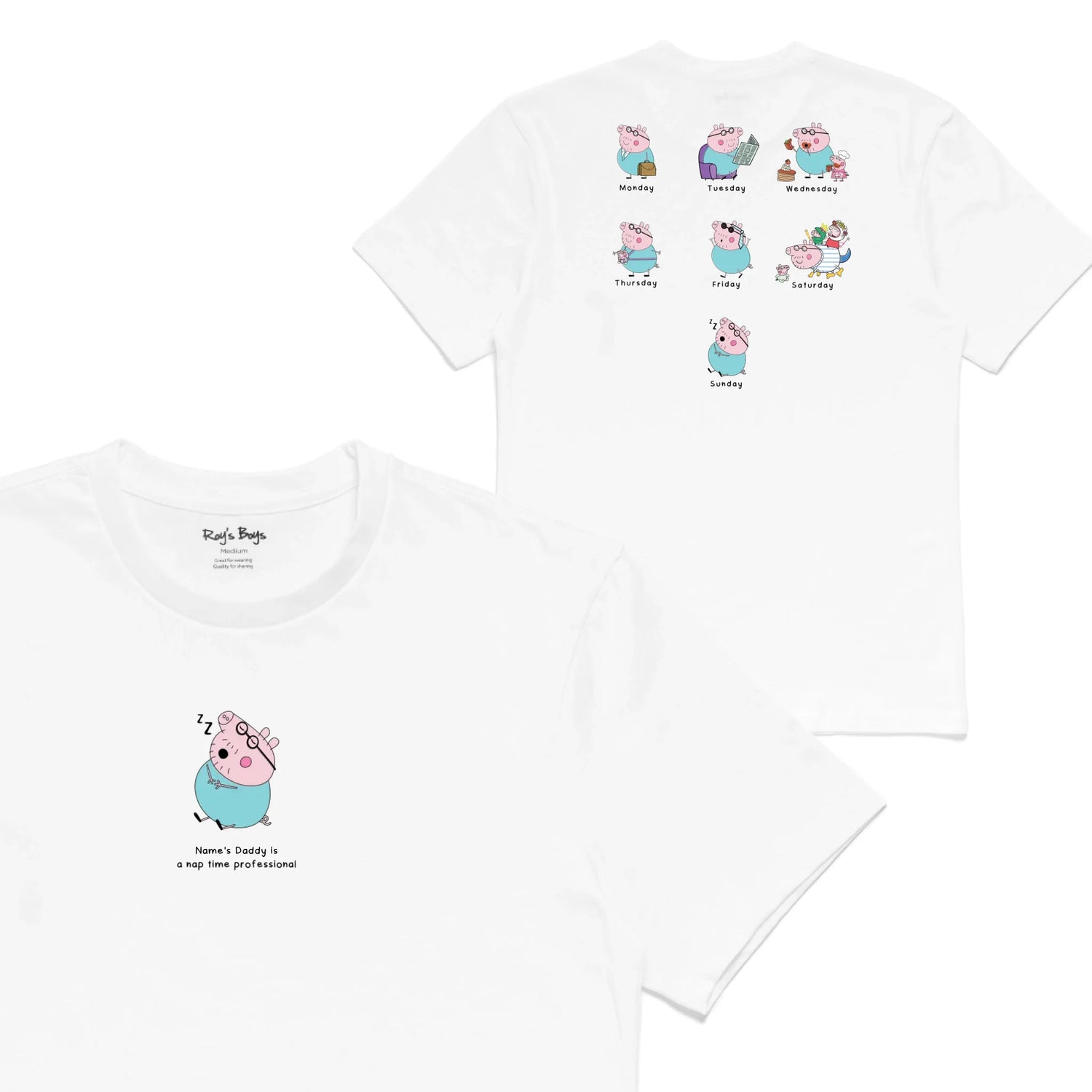 Roys Boys White T-Shirt Imagery_0001_Mens Back both-01