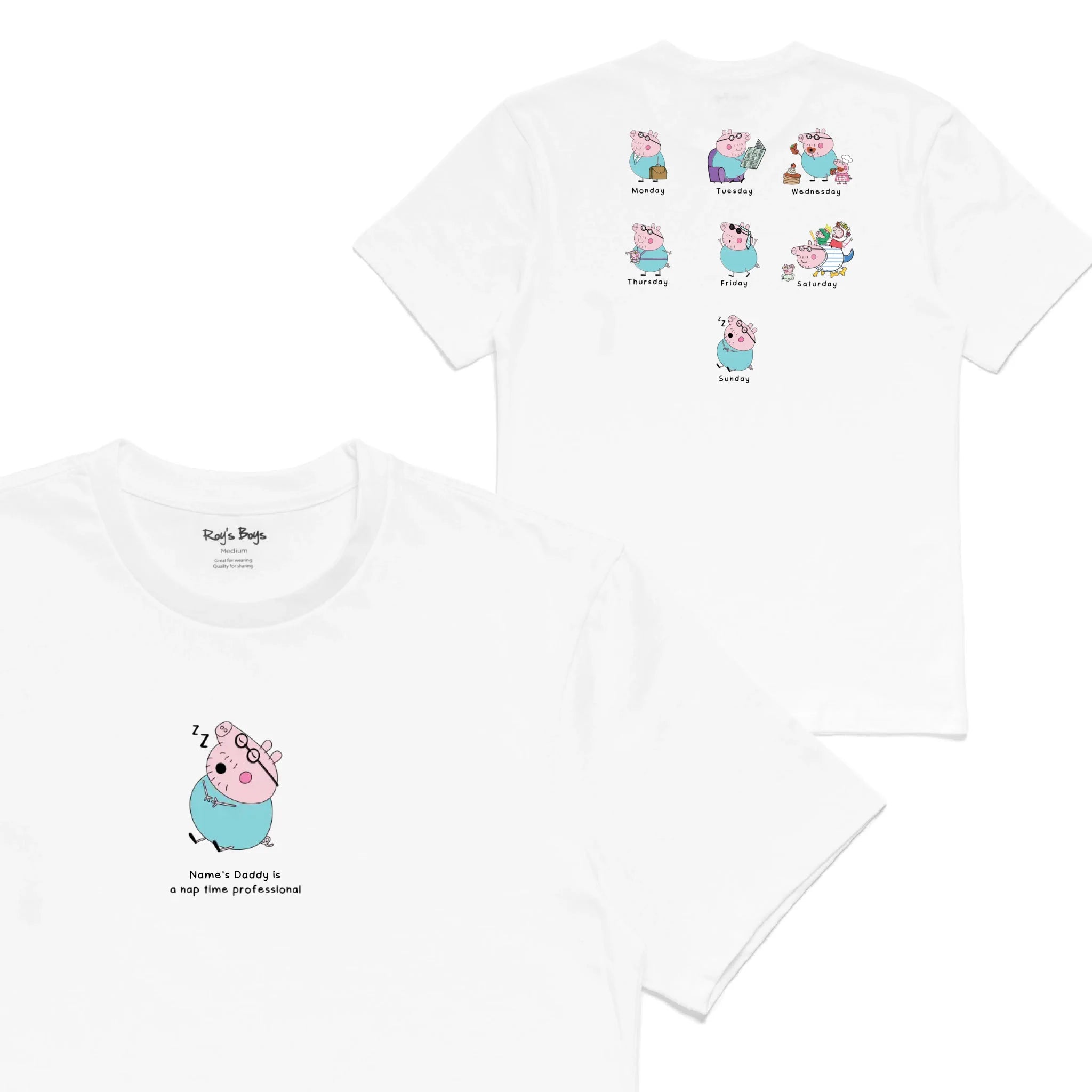 Roys Boys White T-Shirt Imagery_0001_Mens Back both-01