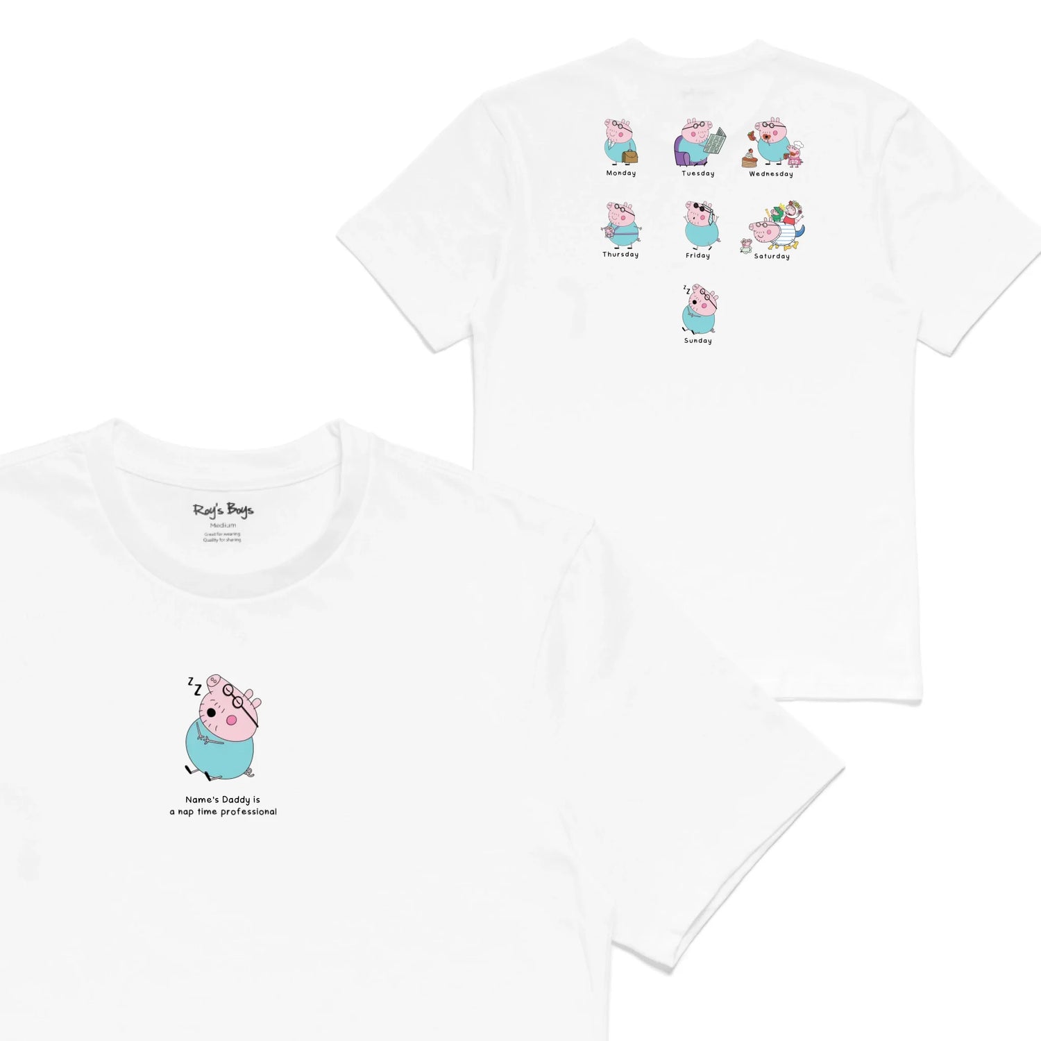 Roys Boys White T-Shirt Imagery_0001_Mens Back both-01