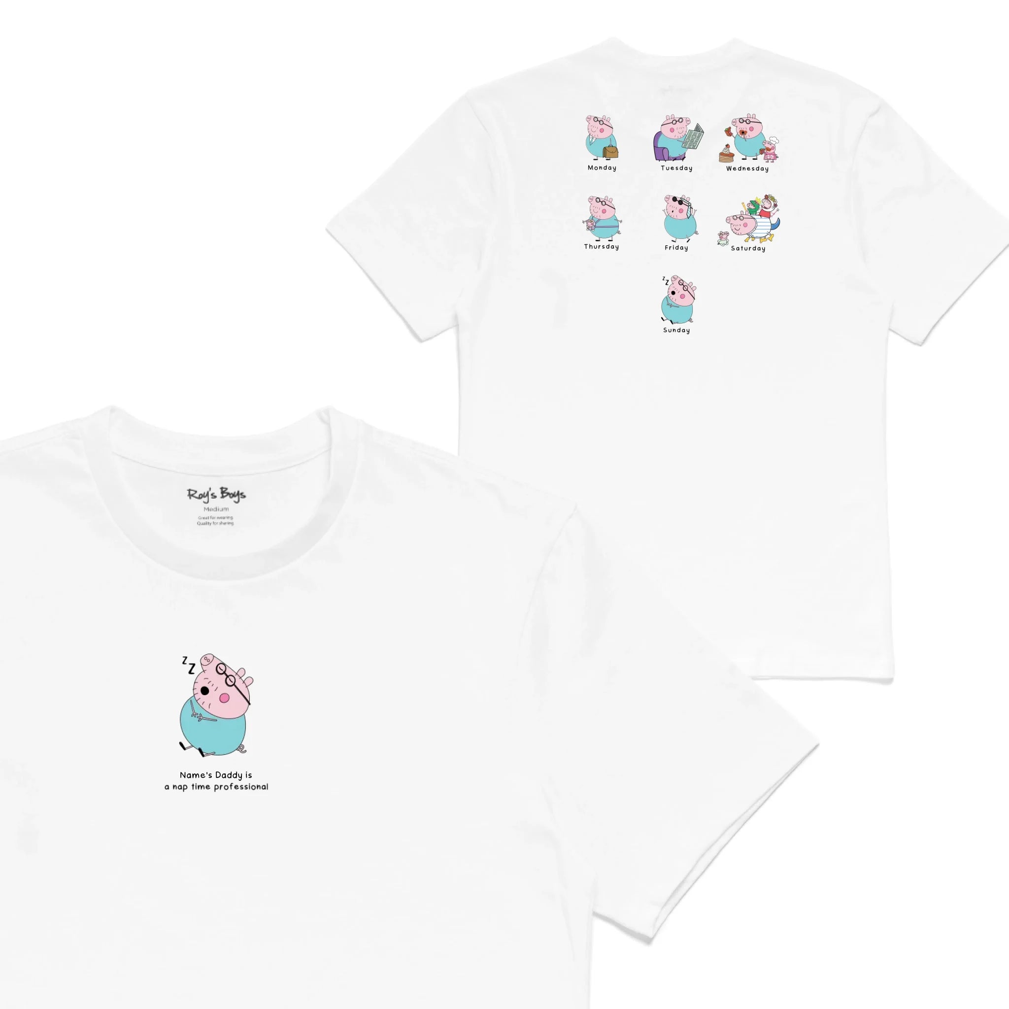 Roys Boys White T-Shirt Imagery_0001_Mens Back both-01