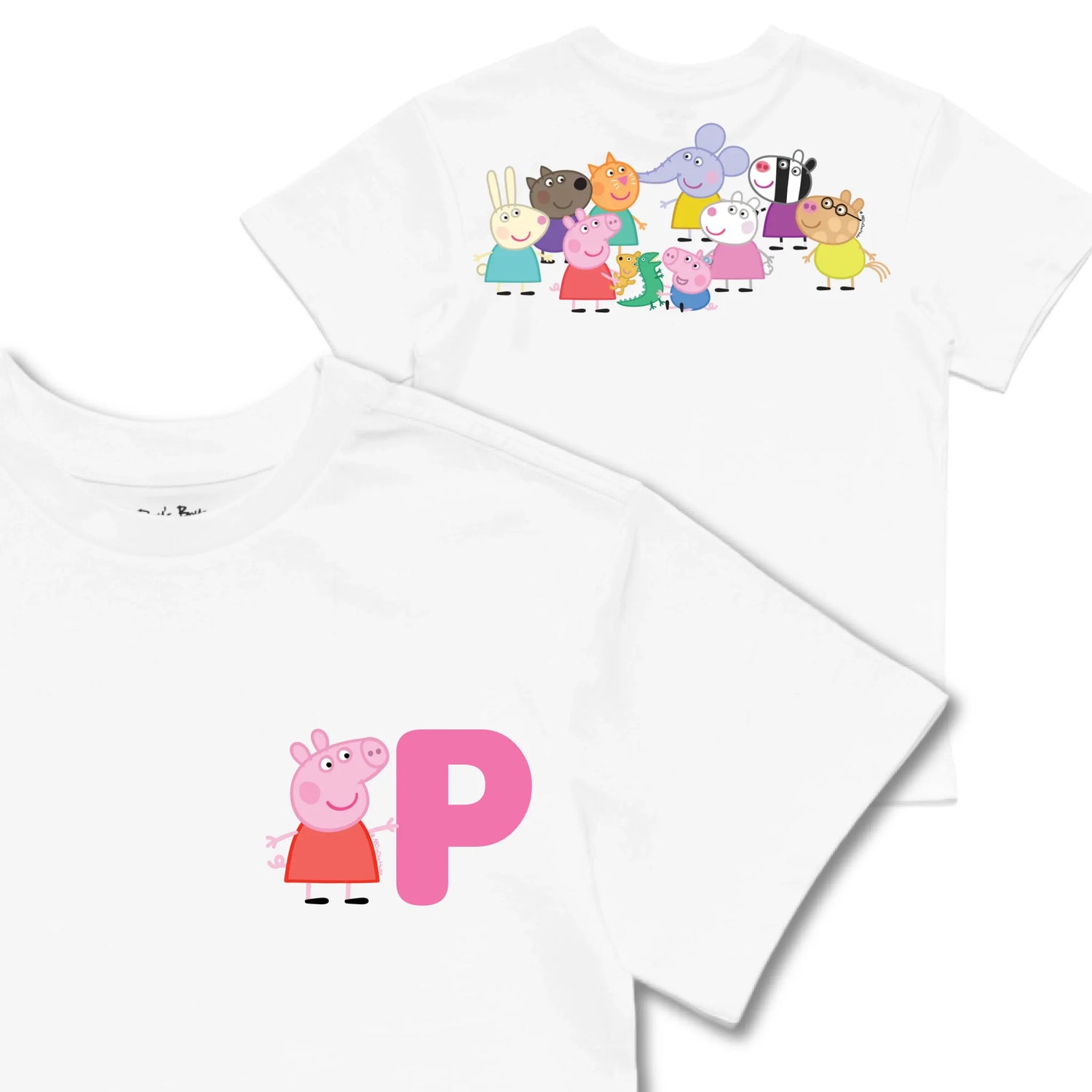 Kids TSHIRT Main Image Front and Back_White frontback back view