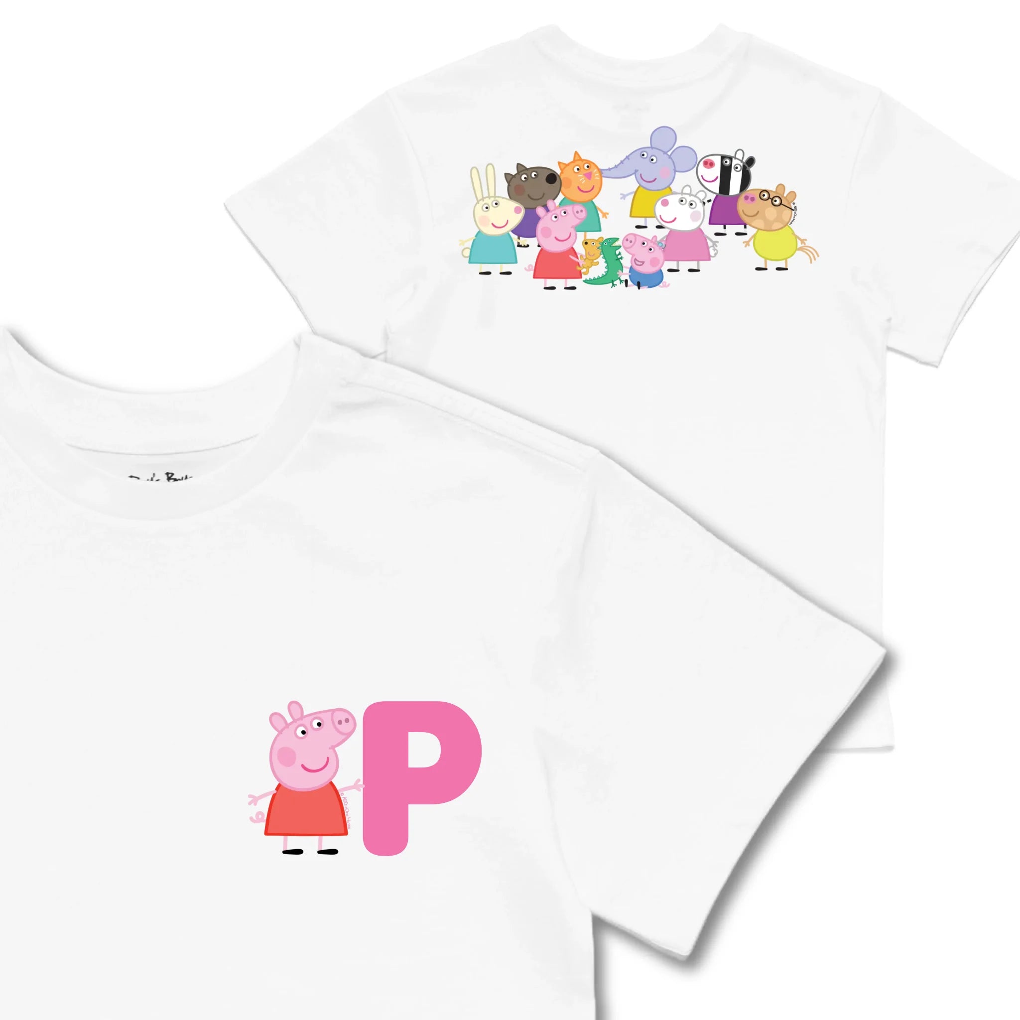 Kids TSHIRT Main Image Front and Back_White frontback back view