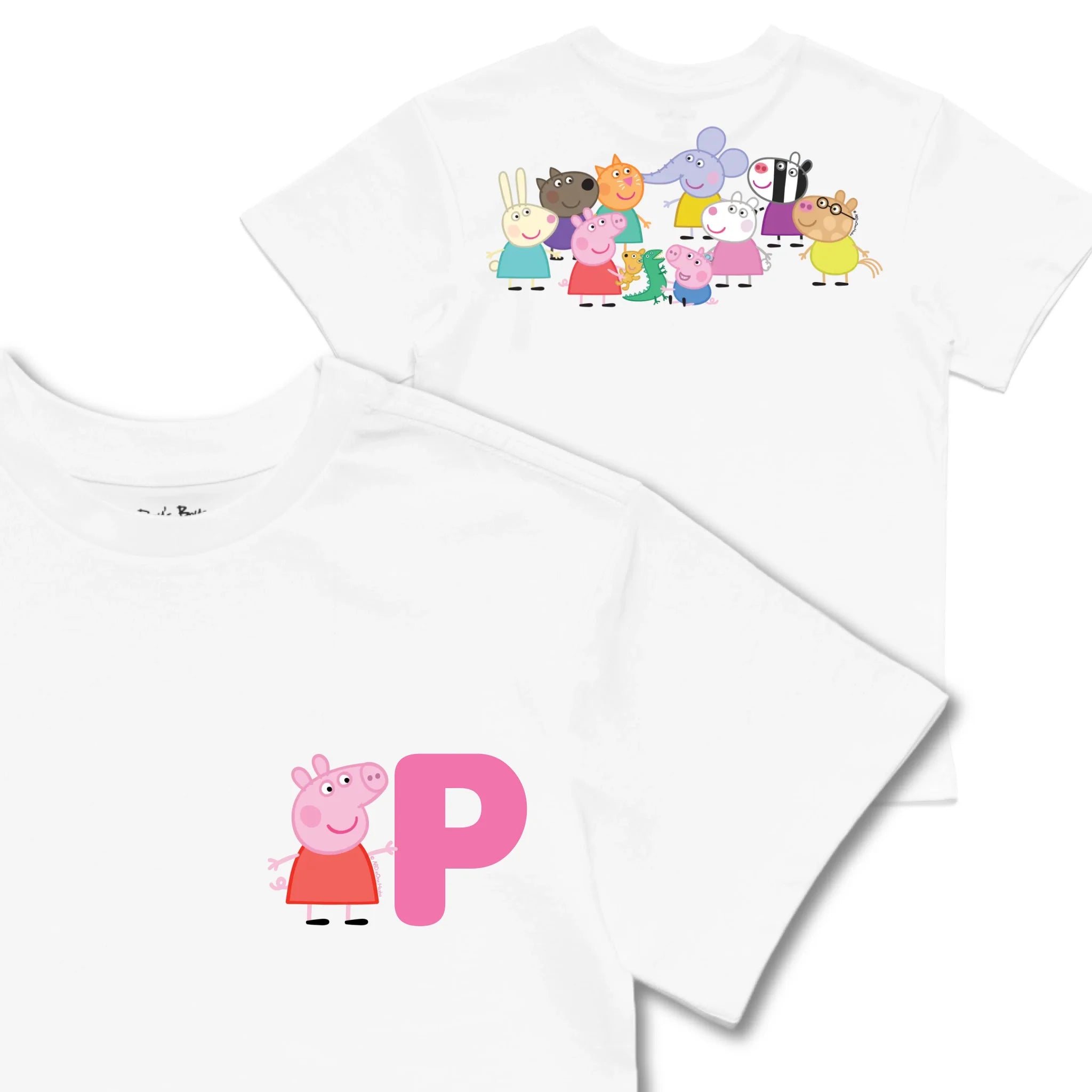 Kids TSHIRT Main Image Front and Back_White frontback back view