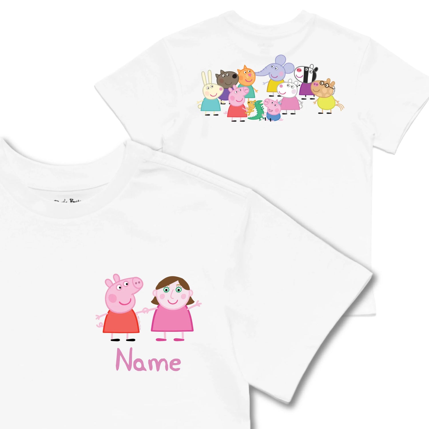 Kids TSHIRT Main Image Front and Back_white frontback front crop