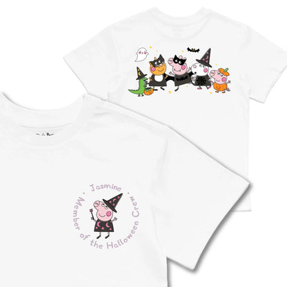 Kids TSHIRT Main Image Front and Back_White frontback back view