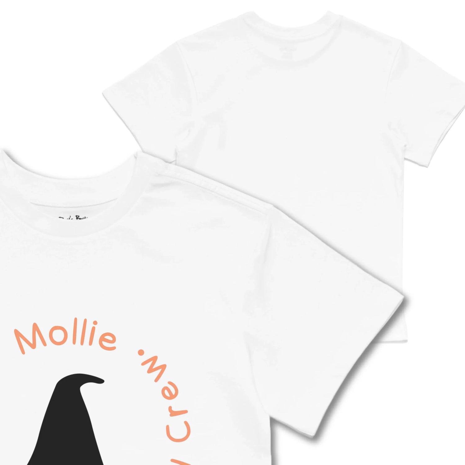Kids TSHIRT Main Image Front and Back_White frontback back view