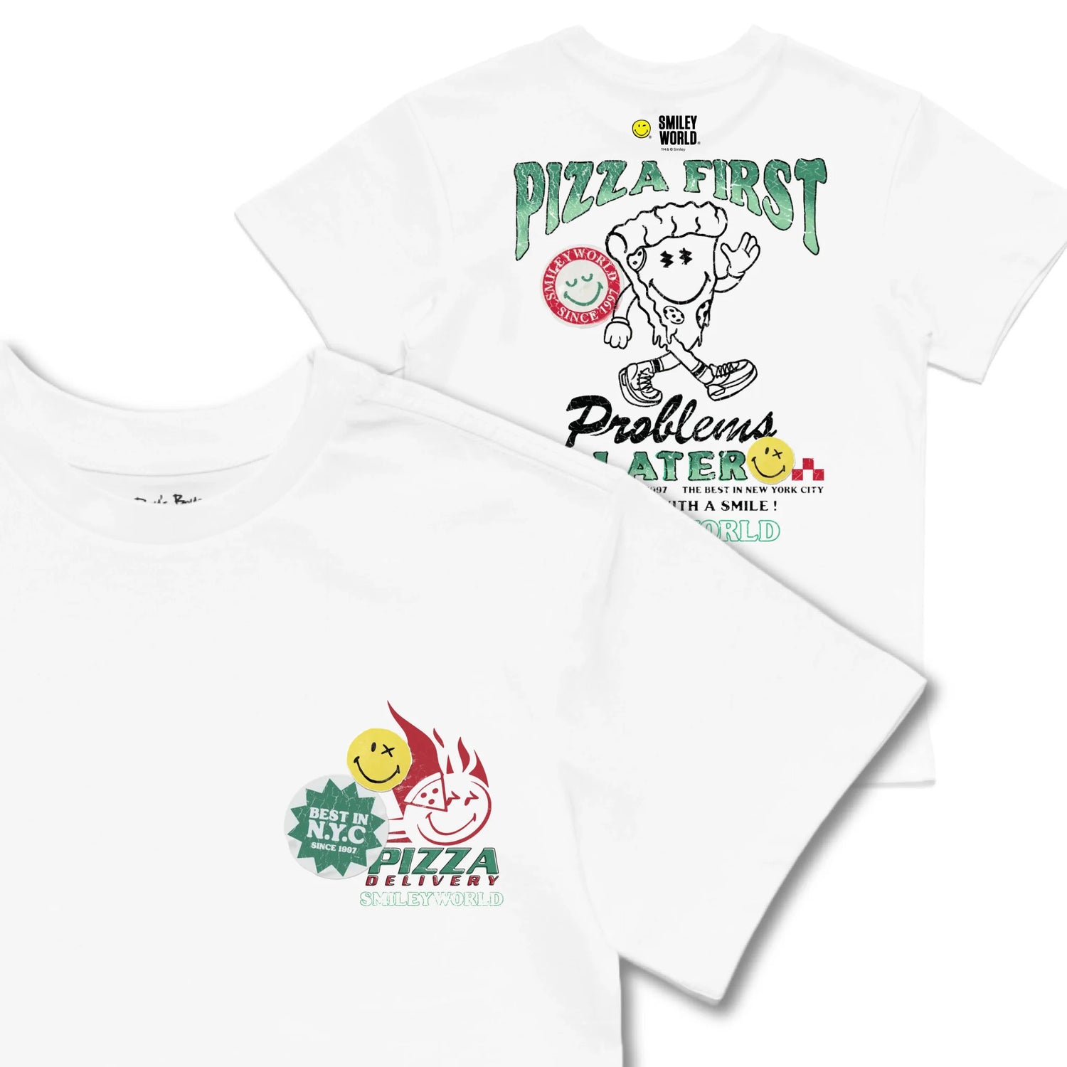 Kids TSHIRT Main Image Front and Back_White frontback back view