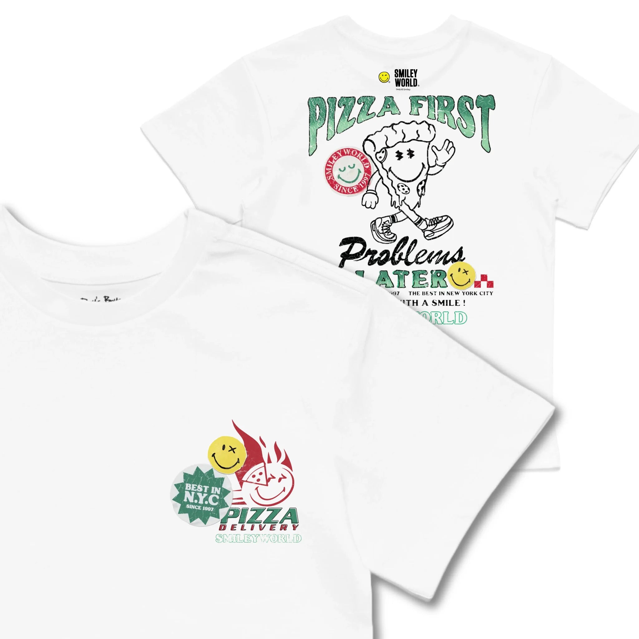 Kids TSHIRT Main Image Front and Back_White frontback back view