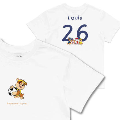 Kids TSHIRT Main Image Front and Back_White frontback back view