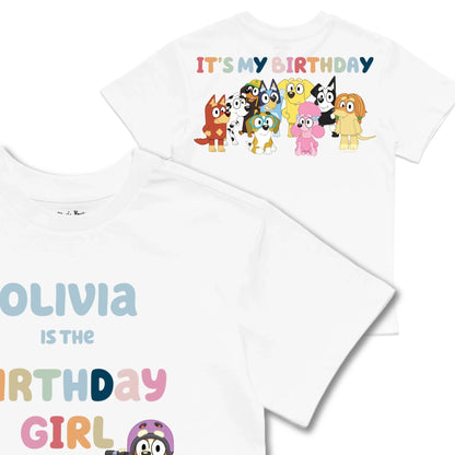 Kids TSHIRT Main Image Front and Back_White frontback back view
