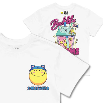Kids TSHIRT Main Image Front and Back_White frontback back view