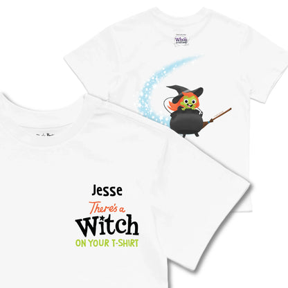 Kids TSHIRT Main Image Front and Back_White frontback back view