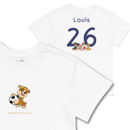 Kids TSHIRT Main Image Front and Back_White frontback back view