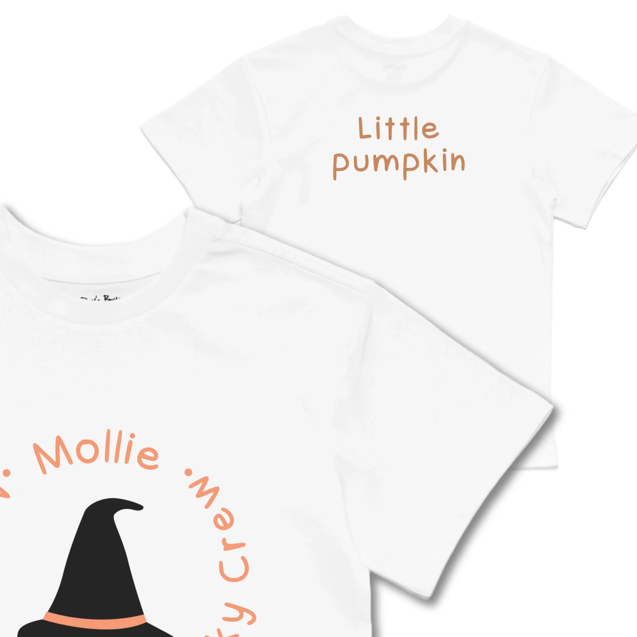 Kids TSHIRT Main Image Front and Back_White frontback back view