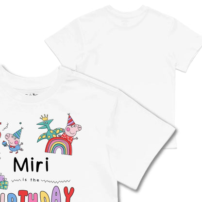 Kids TSHIRT Main Image Front and Back_White frontback back view