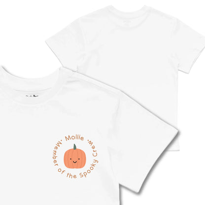 Kids TSHIRT Main Image Front and Back_White frontback back view