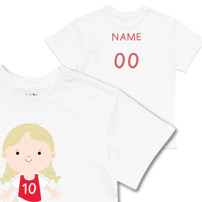 Kids TSHIRT Main Image Front and Back_White frontback back view