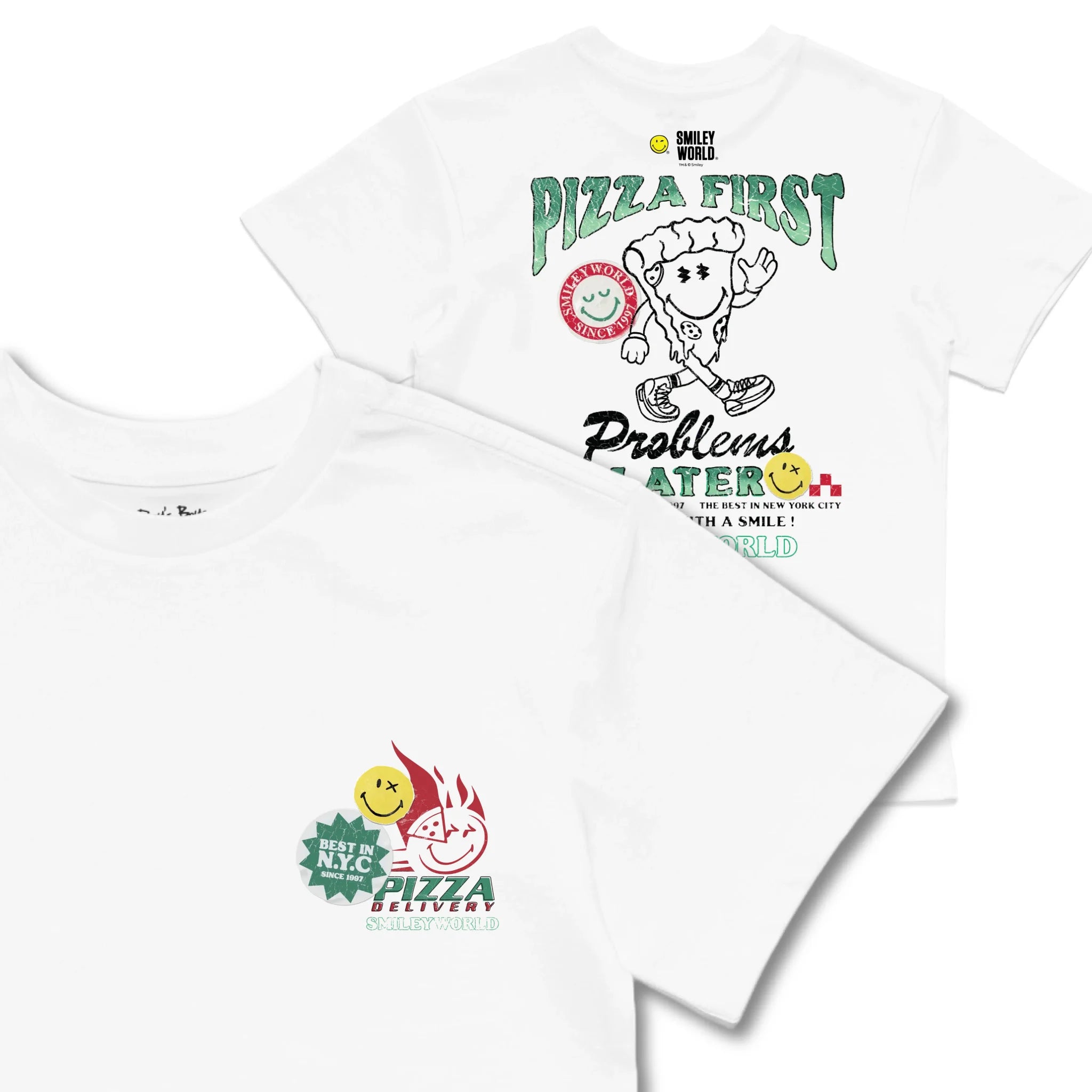 Kids TSHIRT Main Image Front and Back_White frontback back view