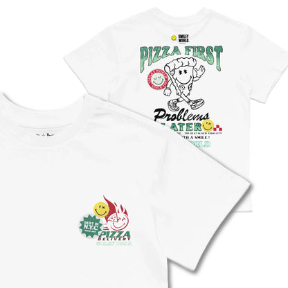 Kids TSHIRT Main Image Front and Back_White frontback back view