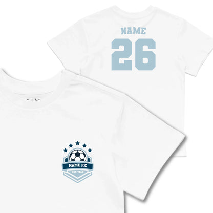 Kids TSHIRT Main Image Front and Back_White frontback back view