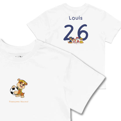 Kids TSHIRT Main Image Front and Back_White frontback back view