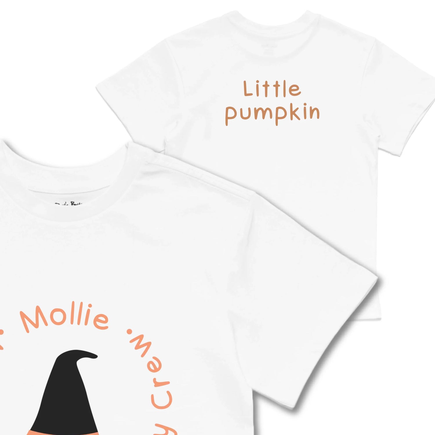 Kids TSHIRT Main Image Front and Back_White frontback back view