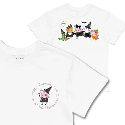 Kids TSHIRT Main Image Front and Back_White frontback back view