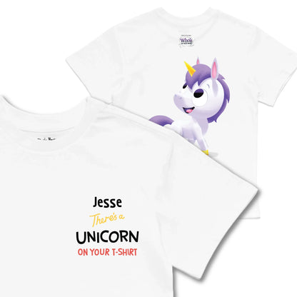 Kids TSHIRT Main Image Front and Back_White frontback back view