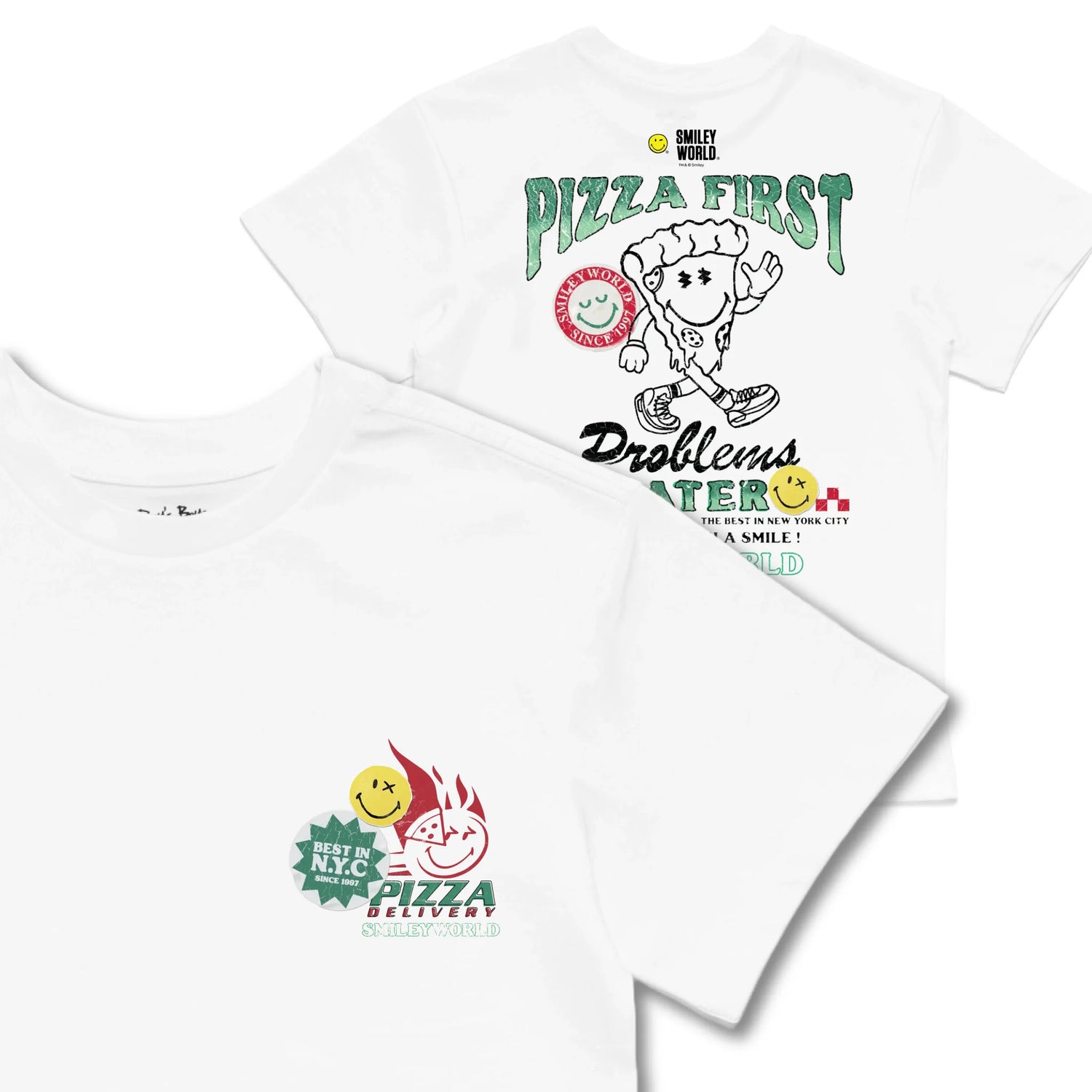 Kids TSHIRT Main Image Front and Back_White frontback back view
