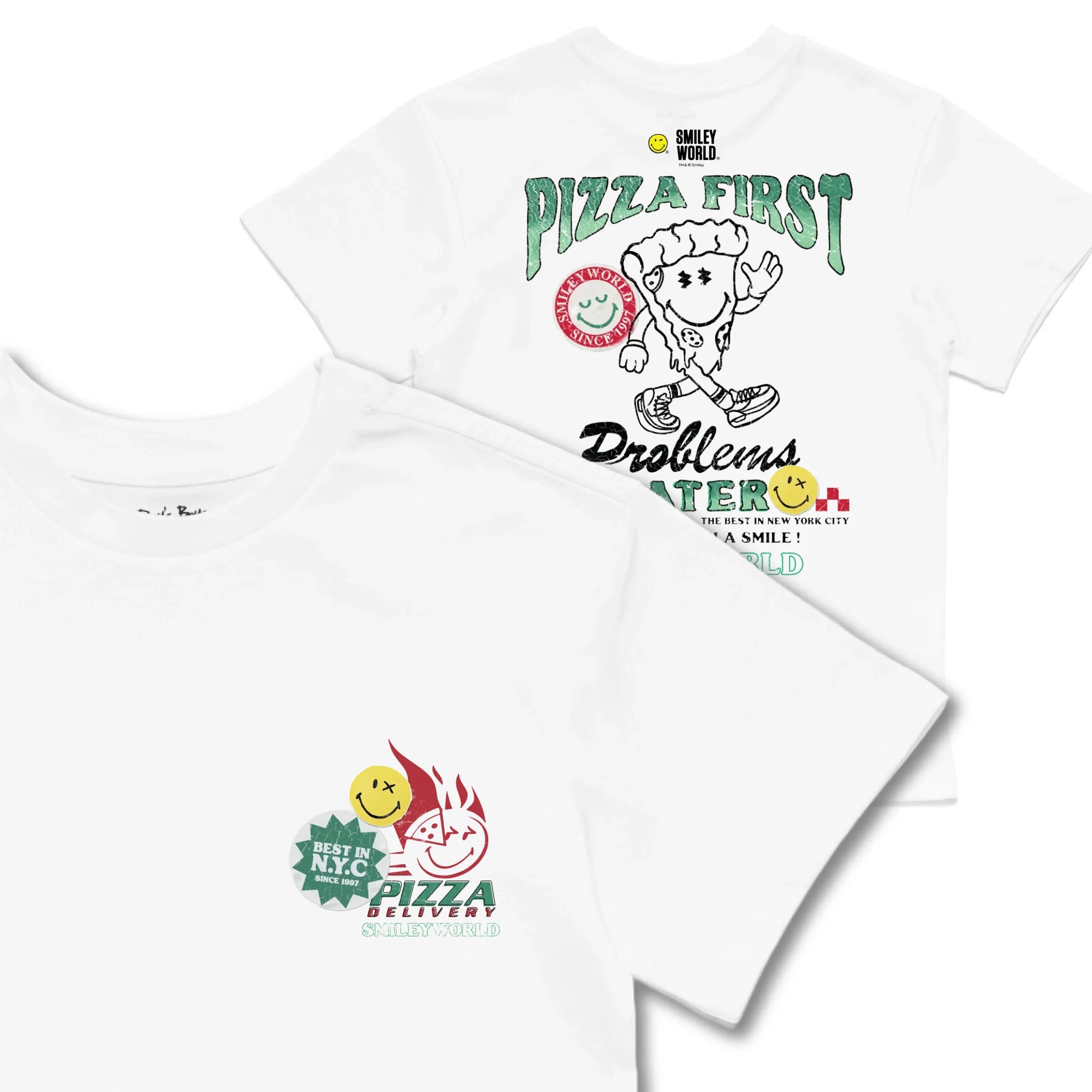 Kids TSHIRT Main Image Front and Back_White frontback back view