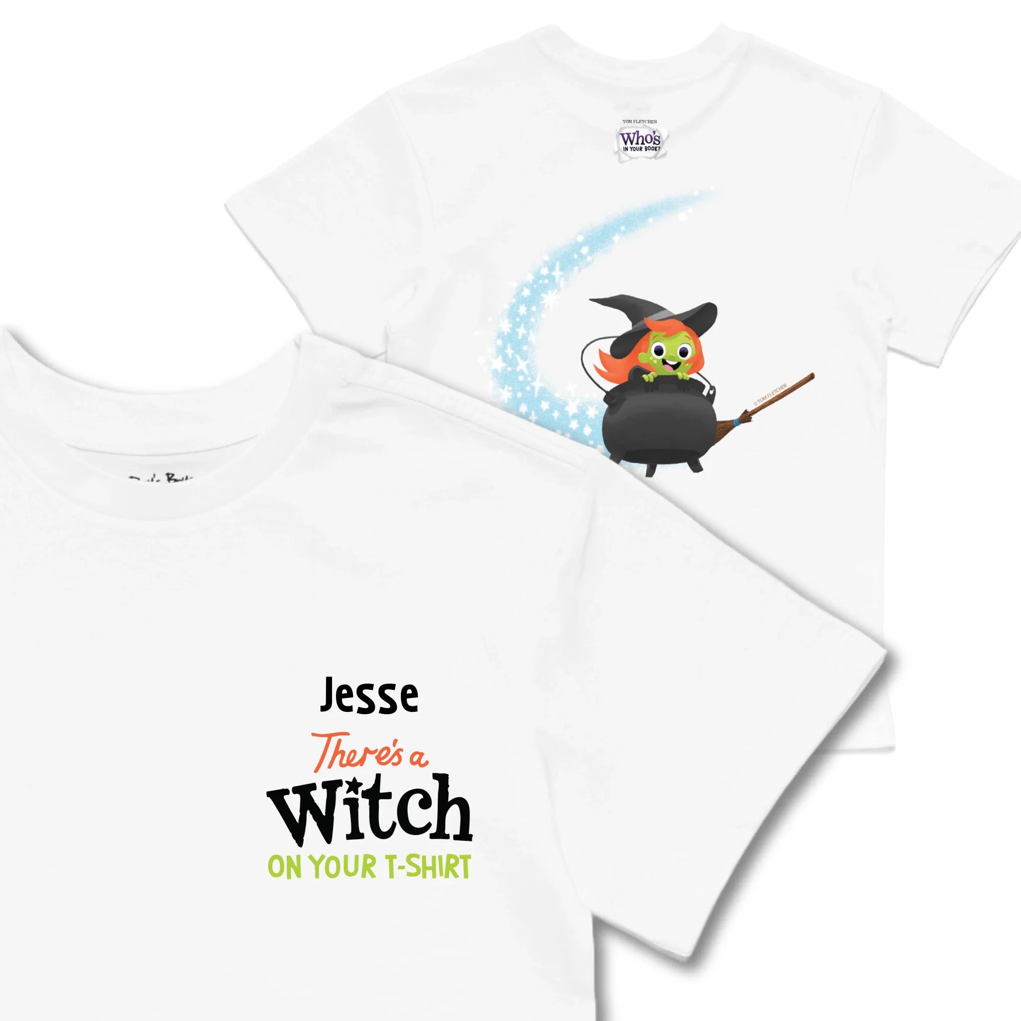 Kids TSHIRT Main Image Front and Back_White frontback back view
