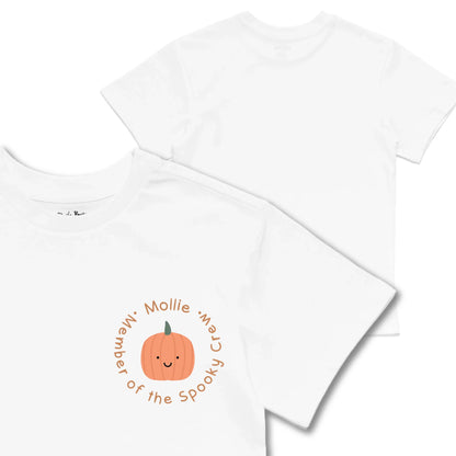 Kids TSHIRT Main Image Front and Back_White frontback back view
