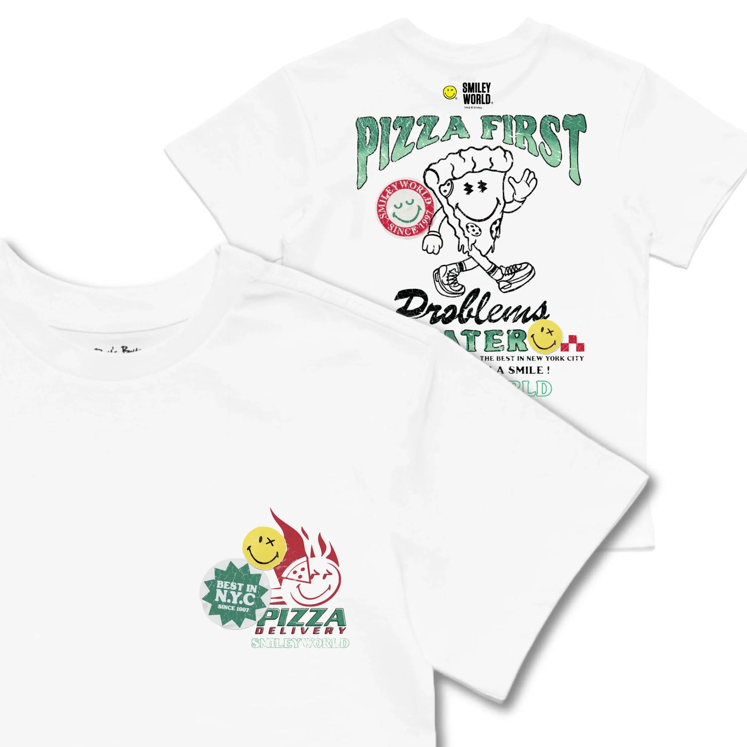 Kids TSHIRT Main Image Front and Back_White frontback back view