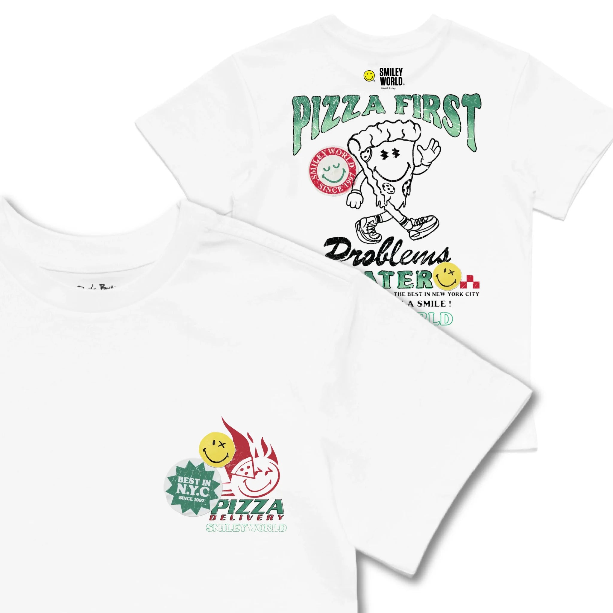 Kids TSHIRT Main Image Front and Back_White frontback back view